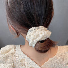 Cintas para el pelo con bordado Floral para mujer, accesorios para el pelo, coletero, color blanco, novedad 2024 - compra barato