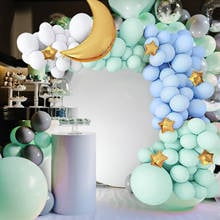 Pink Blue Arch Garland Balloon Kit Star Moon Foil Balloons Wedding Birthday Baby Shower Party Decor Supplies Air Balls Globos 2024 - buy cheap