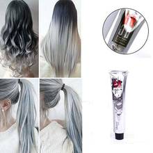 Fashion Smoky Gray Punk Style Light Gray Silver Color Nature Permanent Super Hair Dye Cream Girls Beauty Hair краска для волос 2024 - buy cheap