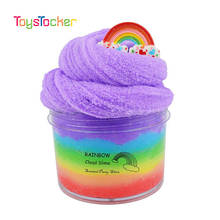 Modelling Of The Rainbow Fluffy Slime Putty Soft Clay Light Plasticine Playdough Slime Charms Gum Polymer Clay Antistress 2024 - buy cheap