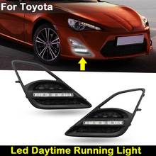 Para scion FR-S toyota ft86 ou gt86 2013-2016 frente do carro alto brilho branco led drl luz de circulação diurna lâmpada 2024 - compre barato