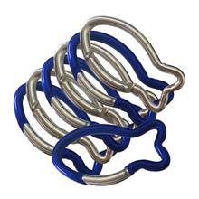 No.6 Fish-Shaped Aluminum Alloy Carabiner Outdoor Safety Fast Hanging Climbing Buckle Carabiner Camping Snap Clip Hooks Keychain 2024 - buy cheap