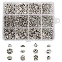 600pcs/box Mixed Shapes Tibetan Style Beads Metal Beads Loose Spacer Beads for Jewelry Making DIY Bracelet Necklace Supplies 2024 - buy cheap