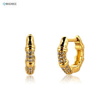 Kikichicc 100% 925 Sterling Silver Tree Shape Zircon Hoop Earring Luxury 8mm Middle Piercing Loop Huggies Women Crystal Jewelry 2024 - buy cheap
