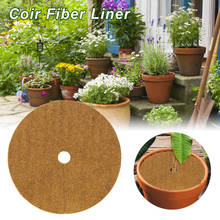 Coir Fiber Liner Round Coconut Natural Coconut Fibers Disc Coir Weed Control Rings for Weed Control Plant Cover Flower Pot 2024 - buy cheap