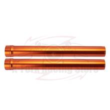 Os recém-chegados dianteiros exterior forquilha tubos cor laranja par para kt duk 390 duk 125 duk 250 2017-2019 2018 480mm/18.90 polegadas 2024 - compre barato