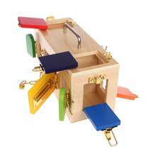 Montessori Colorful Lock Box Kids Children Educational Preschool Training Toys 2024 - buy cheap