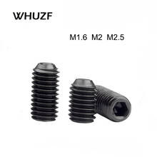 M1.6 M2 M2.5 DIN916 Grade 12.9 high tensile alloy steel Headless hex socket cup point set grub screw 2024 - buy cheap