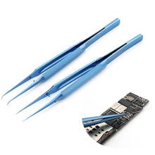 Titanium alloy tweezers professional maintenance tool 0.15mm edge precision fingerprint tweezers Apple main board copper wire 2024 - buy cheap