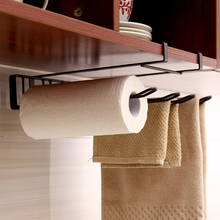 Suporte de rolo de papel para casa, durável, sem costura, armazenamento, gancho de toalha, armário, cozinha 2024 - compre barato