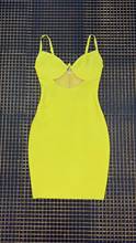 Vestido Bandage de verano para mujer, vestido Sexy amarillo con tirantes finos, novedad de 2020, venta al por mayor 2024 - compra barato