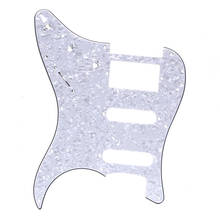 Guitarra Eléctrica golpeador de 3 capas, placa antiarañazos para FD ST s-s, piezas dobles, Perla blanca 2024 - compra barato