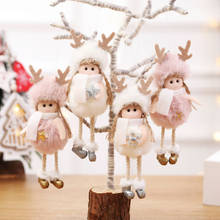 Colgantes de árbol de Navidad, muñeco de Ángel, regalos de artesanía de Navidad de Año Nuevo, adorno para decoración del hogar, adornos colgantes de Navidad 2024 - compra barato