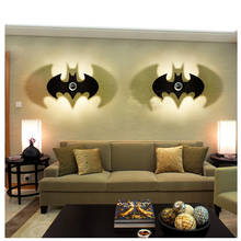 Shadowless LED Wall Lamp Kids Bedroom Decor bat Lamp Black E27 Modern Wall Lamp For Bedroom Led Wall Sconce Night Light 2024 - buy cheap