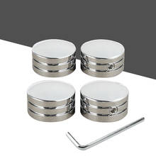 4X Chrome Motorcycle Head Bolt Cover Spark Plug Caps Case for Harley Sportster XL883 XL1200 883 1200 2024 - buy cheap