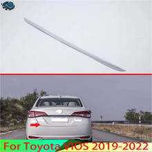 For Toyota VIOS 2019-2022 Car Decoration ABS Chrome Tail Gate Door Cover Trim Rear Trunk Molding Bezel Styling Sticker Garnish 2024 - buy cheap