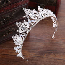 Trendy Wedding Crown Hair Accessories Baroque Rhinestone Crystal Crown Bridal Headdress Princess Crown Bridal Crown Handmade 2024 - buy cheap