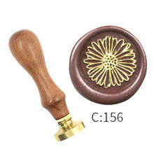 Natural Plant Floral Wax Stamp Exquisite Paint wood handle,DIY Ancient Seal Retro Stamp,Personalized Stamp Wax Seal High Quality 2024 - buy cheap
