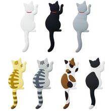 Forma de gato magnético suporte de parede chaves gancho geladeira ímã pendurado gancho porta decoração clh @ 8 2024 - compre barato