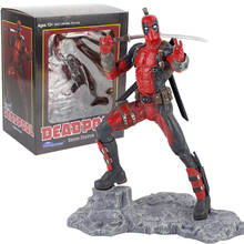 Deadpool figura brinquedo deadpool com espada estátua de resina x-men wade winston wilson collectible modelo boneca 2024 - compre barato