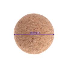 Bola de futebol de madeira sólida, bola de futebol de cortiça de 36mm para bebês, pés de urss, 1 peça 2024 - compre barato