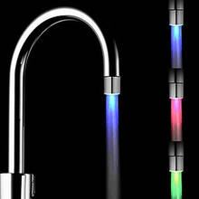 Temperature Sensor LED Light Water Faucet Tap Glow Shower Kitchen Bathroom Popular New 2024 - buy cheap
