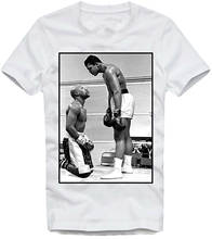 T Shirt May Weather Vs Muhammad Ali The Real G.O.A.T New Fashion Men'S Summer Short Sleeve Brand Style Slim Custom TShirt Tees 2024 - buy cheap