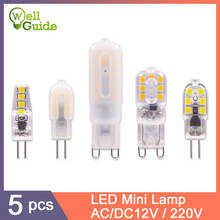 5PCS LED Bulb 3W 6W led G4 G9 Light Bulb AC 220V AC 12V Lamp SMD2835 Spotlight Chandelier Lighting Replace 30w 40W Halogen Lamp 2024 - buy cheap