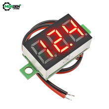 Voltímetro Digital de 0,36 pulgadas, voltímetro rojo, verde, azul, blanco, cc 4-30V, dos líneas, Panel de voltaje de 3 dígitos, pantalla de 0,36 pulgadas, Color LED 2024 - compra barato