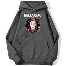 Thriller movie La casa de papel Hoodies Male Autumn Fleece Hoodie Sweatshirt Warm Casual Men Clothing Fashion Brand Streetwear 2024 - buy cheap