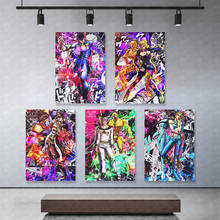 Decoración del hogar, lienzo de Anime, impresiones de Jojo S Bizarre Adventur, pintura, póster, arte de pared, imágenes modulares para marco de fondo de cabecera 2024 - compra barato