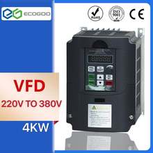 Frequency Converter VFD Boost Converter 4KW Single phase 220v Input and three-phase 380V Output motor speed controller 2024 - buy cheap