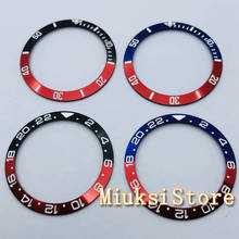 38mm black blue red titanium bezel insert for 40mm sub automatic men's watch 2024 - buy cheap