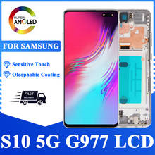 Super Amoled S10 5G LCD For Samsung Galaxy S10 5G Display SM-G977B G977N G977U LCD Touch Screen Digitizer Assembly Replace Parts 2024 - buy cheap