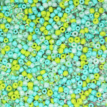 3mm 300 pçs hortelã multicolorido checa vidro semente espaçador contas áustria cristal contas redondas para crianças jóias diy fazendo accessorie 2024 - compre barato
