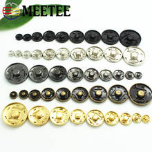 Meetee 100sets 8-30mm Metal Snap Button Brass Press Stud Fastener Sewing Button DIY Coat Jacket Garment Scrapbook Accessory C7-2 2024 - buy cheap