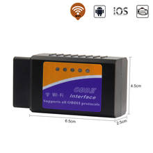 ELM327-herramienta de diagnóstico de coche V1.5, escáner OBD2, WIFI, Super Mini ELM 327 V 1,5 OBDII iOS, lector de código, mejor Elm327 2024 - compra barato