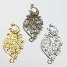 20pcs37x71mm Filigree flower Phoenix  Wraps Metal Charms For Embellishment Scrapbook DIY Jewelry Metal Craft  Wraps 2024 - buy cheap