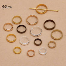 BoYuTe (100 Pieces/Lot) 8-10-12MM Metal Brass Tube Ring Connector Diy Handmade Jewelry Accessories 2024 - buy cheap