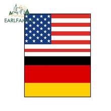 EARLFAMILY 13cm x 10.4cm For America Germany Flag Vinyl Graphic Car Stickers Vinyl Material Decal Waterproof Decoration 2024 - buy cheap