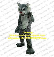 Disfraz de Mascota para adulto, traje largo de Piel Gris, Lobo, Husky, perro, gato salvaje, dibujos animados, actuación de cómics, actuación, zz8005 2024 - compra barato