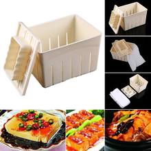 1pcsHot DIY Plastic Tofu Press Mould Homemade Tofu Mold Soybean Curd Tofu Making Mold With Cheese Cloth Kitchen Cooking Tool Set 2024 - buy cheap