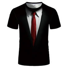 New  3D Printed Gentleman Suit Cosplay Costume T-Shirt Kids Boy Girl Unisex T Shirt Summer Casual Men Women Funny Tops Tees 2024 - buy cheap