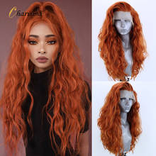 Charisma Ginger Synthetic Lace Front Wigs for Women Long Body Wave Cosplay Wig with Side Part Wigs Cosplay Wig 2024 - buy cheap
