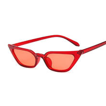 Модные солнцезащитные очки в стиле кошачий глаз, женские прозрачные маленькие солнцезащитные очки в оправе, женские брендовые дизайнерские очки с океанскими линзами, женские солнцезащитные очки 2024 - купить недорого