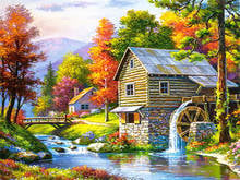 5D Diy Diamond Painting Cross Ctitch Kits Village Villa Diamond Mosaic Landscape Painting Embroidery Full Drill Gift Home Decor 2024 - buy cheap