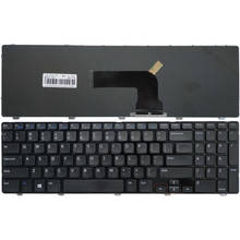 Новая черная клавиатура с рамкой для Dell Inspiron 15 3521 15R 5521 2521 3540 3000 US 2024 - купить недорого