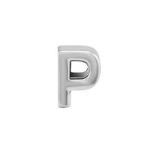 Wholesale 925 Sterling Silver Charm Alphabet Number P Letter Beads for Jewelry Making Fits Original Charms Bracelet Argent 2024 - buy cheap