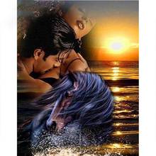 Full Square/Round Drill 5D DIY Diamond Painting   "Couple Sunset"  Embroidery Cross Stitch 3D Decor  XN099 2024 - buy cheap
