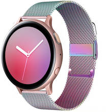 Магнитный ремешок для часов, браслет для Samsung Galaxy watch 3 45 мм/41 мм/Active 2/46 мм/42 мм Gear S3, Huawei GT/2/2e, 20 мм/22 мм 2024 - купить недорого